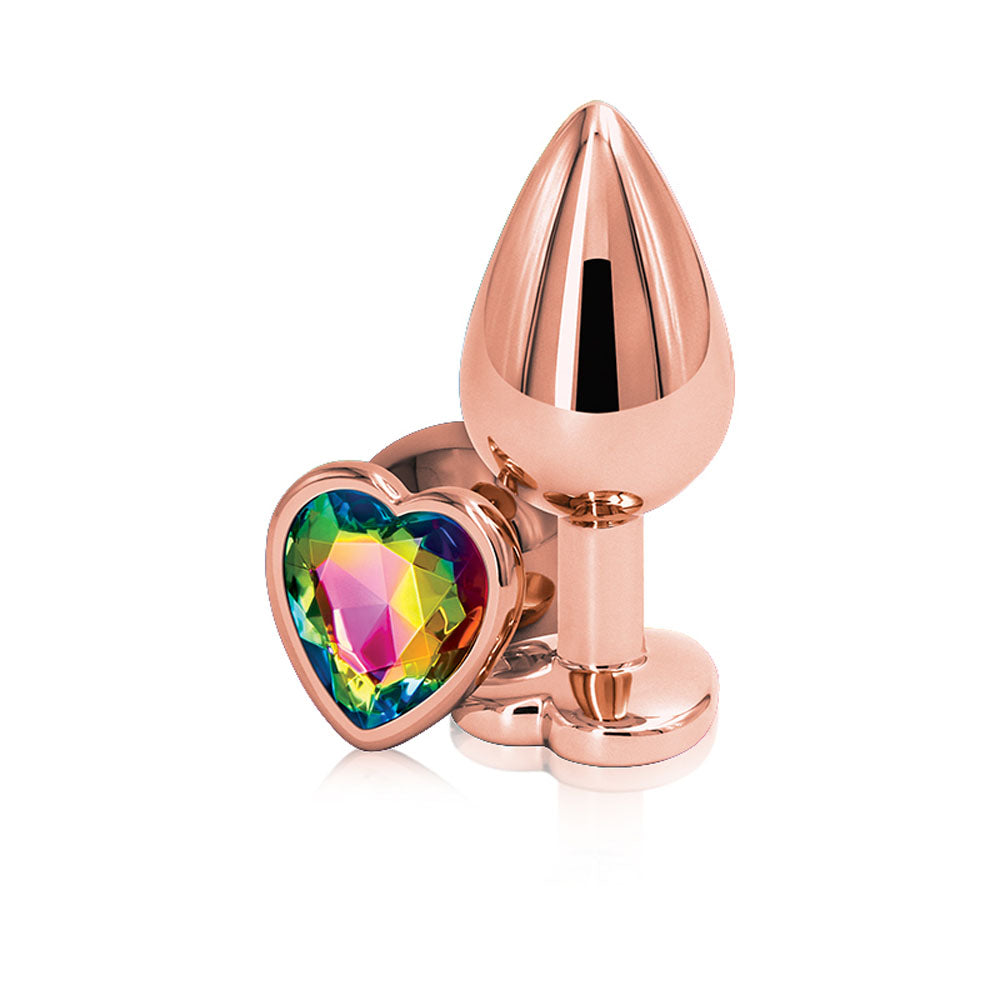 Rear Assets - Rose Gold Heart - Medium - Rainbow NSN0963-29